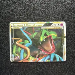 Pokemon Rayquaza & Deoxys Legend Holo Card 89/90 140 HP 2010 English TOP - Image 1