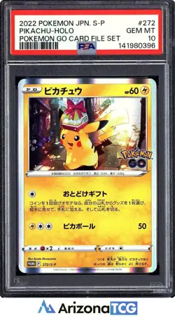 Pokemon 2022 Pikachu 272/S-P Pokemon GO Card File Set Japanese GEM MINT PSA 10 - Image 1