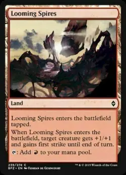 X4 Looming Spires Battle for Zendikar LP/NM MTG Magic DNA GAMES - Image 1