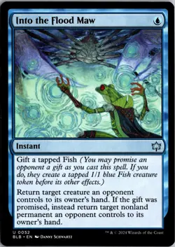 Into the Flood Maw 52 Uncommon Bloomburrow Magic: The Gathering Near Mint - Image 1