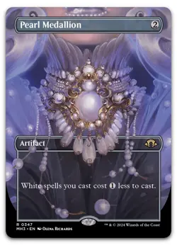Pearl Medallion (Borderless) #347 (NM) Modern Horizons 3 MH3 Magic MTG - Image 1