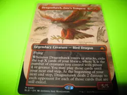 Dragonhawk, Fate's Tempest (Borderless) Bloomburrow Regular - Image 1