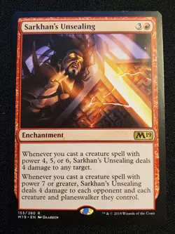 MTG Sarkhan's Unsealing M19 155/280 Light Play - Image 1