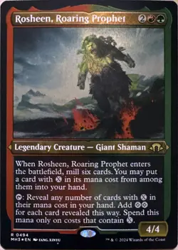 Rosheen, Roaring Prophet (Foil Etched) Foil R Modern Horizons 3 494 NM - Image 1