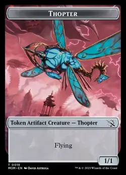 Thopter Token Light Play, English Magic the Gathering MTG March of the Machine - Image 1