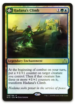 Hadana's Climb #158 (Foil) (NM) Rivals of Ixalan RIX Magic MTG - Image 1
