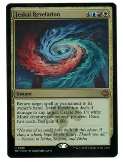 MTG Jeskai Revelation Foil Tarkir Dragonstorm Magic The Gathering TCG - Image 1