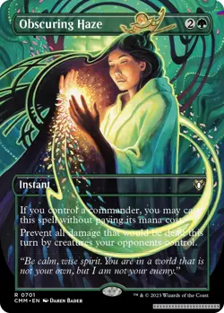 Obscuring Haze (Borderless) [CMM - 701] - NM [Foil] TCG MTG - Image 1