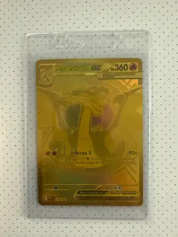 Pokemon TCG Phantasmal Flames Gold Charizard X EX 130/94 - Image 1