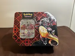 Pokemon Scarlet & Violet Paldean Fates Charizard EX Tin- New/ Sealed - Image 1