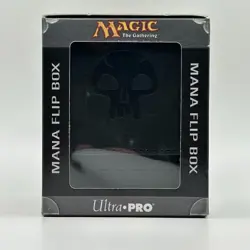 MTG Mana Flip Deck Box Black Swamp 2nd Generation Single Magnet Ultra Pro Sealed - Image 1