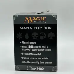 MTG Mana Flip Deck Box Black Swamp 2nd Generation Single Magnet Ultra Pro Sealed - Image 3