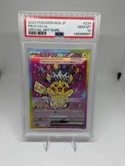 2025 POKEMON JAPANESE M2A-MEGA DREAM EX SPECIAL ART RARE #234 PIKACHU EX PSA 10 - Image 1