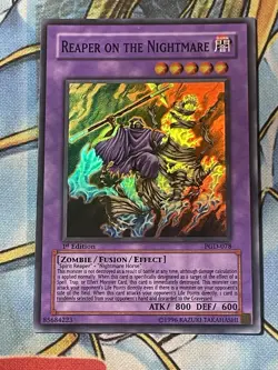 Yugioh! ASIAN ENGLISH NM Reaper on the Nightmare - PGD-078 - Super Rare - 1st Ed - Image 1