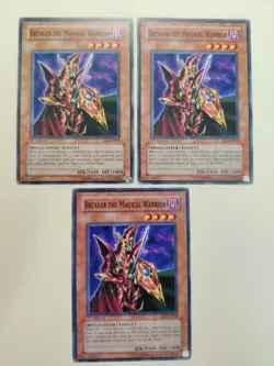 3x Breaker the Magical Warrior SD6-EN009 Common 1st Edition LP/MP - Image 1