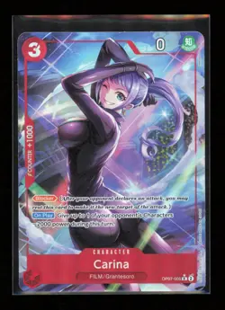 Carina (Parallel) OP07-005 Rare 500 Years in the Future One Piece Near Mint - Image 1