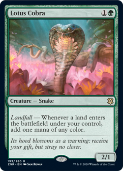 Lotus Cobra - X1 - Zendikar Rising Ex/NM - 4RCards - Image 1
