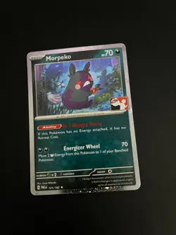 Morpeko 121 Cosmos Holo Play Prize Pack Series Promo Pokemon Card TCG - Image 2