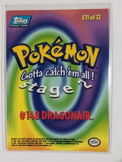 1999 Pokemon TV Animation Edition - Dragonair Both Holo And Non-holo. Card #E11 - Image 5
