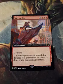 Magic: The Gathering City On Fire Extended Art March of the Machine Mom - Image 2