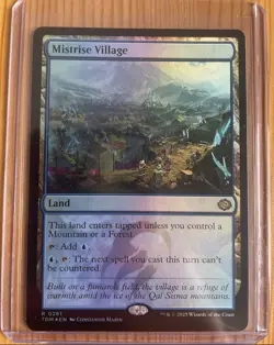 Mistrise Village Foil Rare Land TDM 261 MTG Near Mint - Image 1