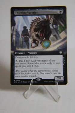 Thieving Varmint (Extended Art) 59 Commander: OTJ NM 1782 - Image 1