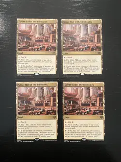 Great Hall of the Biblioplex X4X NM/M Secrets of Strixhaven SOS MTG - Image 1