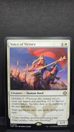 NM-Voice of Victory- Tarkir: Dragonstorm- Regular- MTG - Image 1