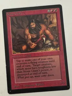 Magic the Gathering MTG Beta Stone Giant NM- (Beta Bob) - Image 1
