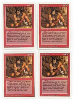 Magic the Gathering Revised Stone Giant x 4 MTG Red NM - Image 1