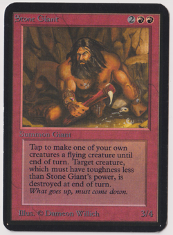 Stone Giant - MTG Alpha (Uncommon) - Image 1