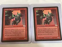 MTG x2 Goblin Lackey - Urza’s Saga LP/NM Magic The Gathering - Goblin - Image 1