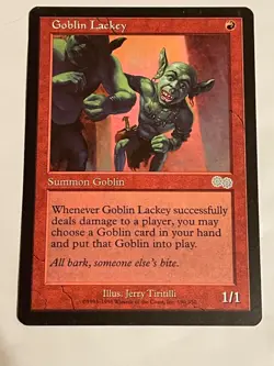 MTG x2 Goblin Lackey - Urza’s Saga LP/NM Magic The Gathering - Goblin - Image 2