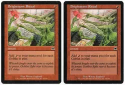Brightstone Ritual x2 2x 2002 Onslaught Red Common Instant MTG LP AZ3 - Image 1