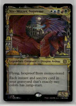 Near Mint or Better Niv-Mizzet, Supreme (Halo Foil) #219 W/Tracking - Image 1