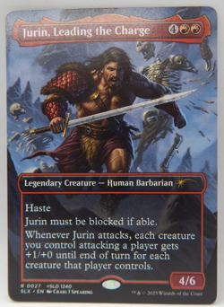 2025 MTG SLX Universes Within - #0027 - JURIN, LEADING THE CHARGE - Image 1