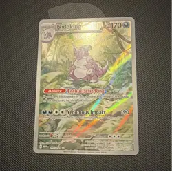 Pokemon Nidoking 174/165 Illustration Rare Holo Sv: Scarlet & Violet 151 170 HP - Image 1
