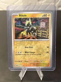 Pokemon - Blitzle - 062/182 - Paradox Rift - Reverse Holo Rare - NM/M - new - Image 1