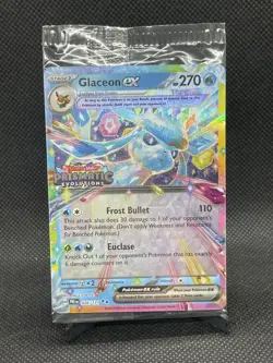 Glaceon ex 26/131 Pokemon Prismatic Evolutions Promo Card Stamped Sealed - Image 1