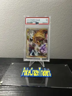 Pokemon Entei & Raikou Legend Top Unleashed Holo Rare #90 PSA 7 - Image 1