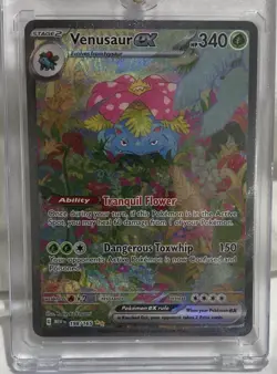 Pokemon Venusaur ex Full Art Special Illustration Rare Holo 198/165 SV 151 - Image 1