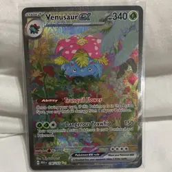 Pokemon Venusaur ex Full Art Special Illustration Rare Holo 198/165 SV 151 - Image 3