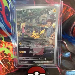 Pikachu Illustration Rare Full Art Holo 172/165 Scarlet & Violet 151 Pokemon TCG - Image 1