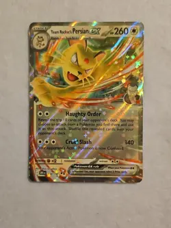 Pokemon TCG Team Rocket's Persian ex 150/182 Destined Rivals - Image 1