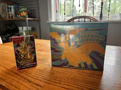 Pokemon TCG Mega Evolution Ascended Heroes ETB + Booster Bundle SEALED - Image 1