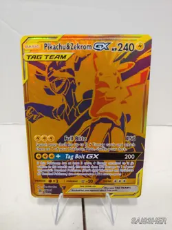 Pokemon Pikachu & Zekrom GX Tag Team SM248 Promo card - Image 1
