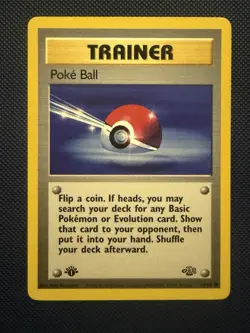 Pokemon TCG Jungle Trainer Poke Ball 64/64 1st Edition - Image 1