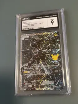 Pokemon CGC 9 2021 Zekrom 114 Celebrations Classic Collection Full Art Holo - Image 1