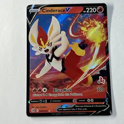 Pokemon Cinderace V 043/264 Fusion Strike Ultra Rare Holo NM - Image 1