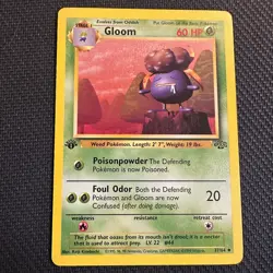 Pokemon Gloom 37/64 - LP - 1999 1st Edition Jungle - Uncommon - Image 1